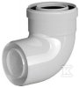Kolano koncentryczne do systemów kominowych PP-AL 87&deg; DN80/125mm z uszczelką [EPDM] ONNLINE OLPP80/125B90